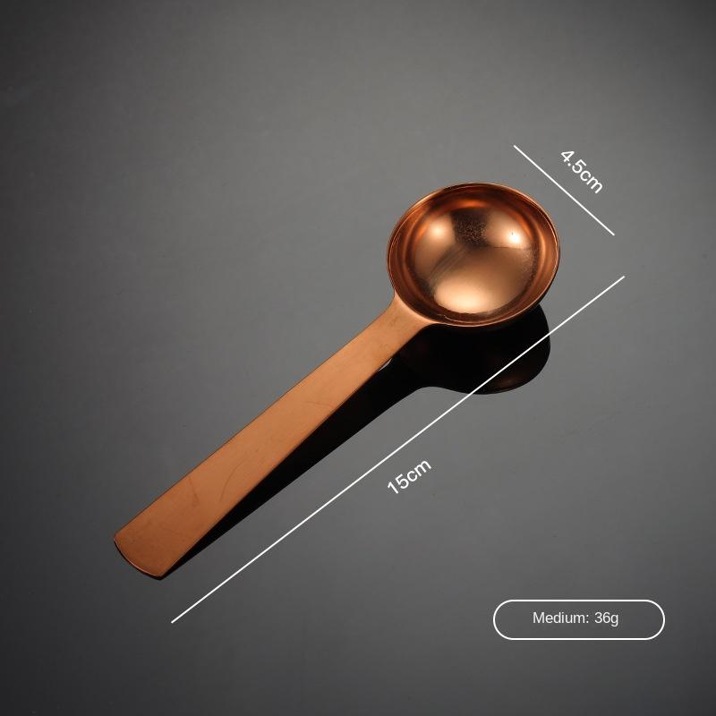 HANYANG 304 Нержавеющая сталь Серебряная сварка Большая мерная ложка с ручкой Титан позолоченный Красочные кухонные принадлежности для выпечки