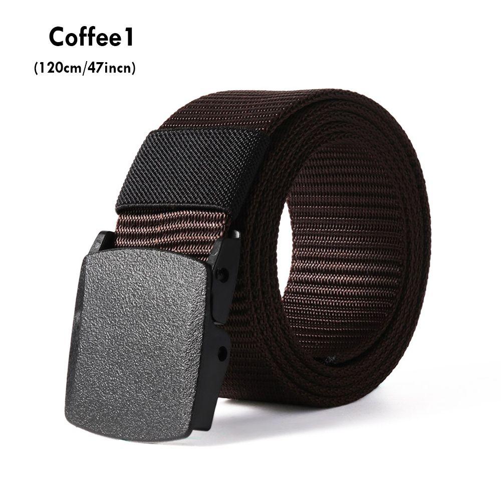 Casual Metal-free Security Check Tactical Waistband Nylon Waist Belt Military Web Belt for Fat Man
