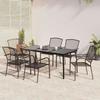 VidaXL 7 Pcs Garden Dining Set Anthracite Steel, Dining Set, Dining Set 3187971