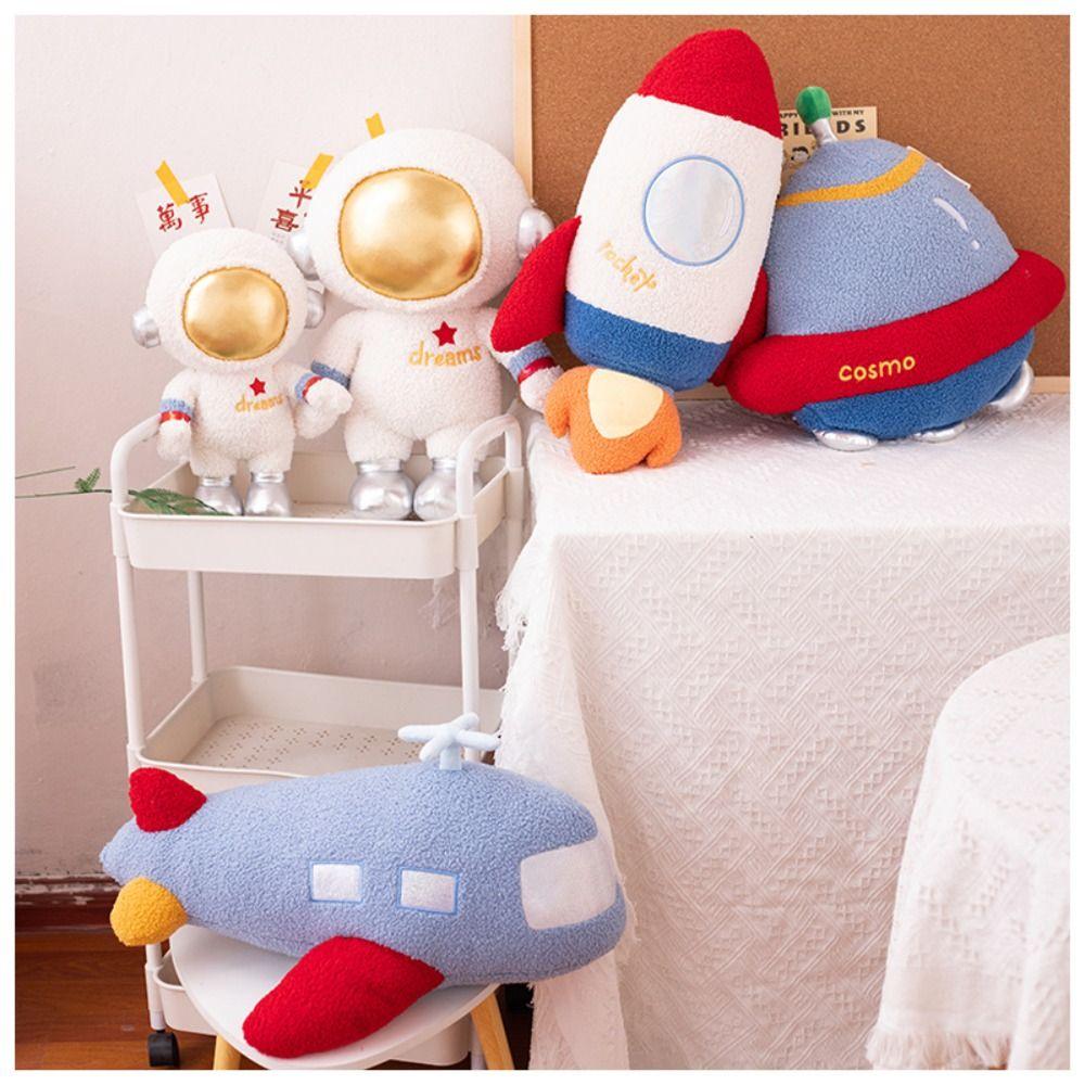 UFO Rocket Plush Doll Space Series Plush Toys Space Theme Stuffed Toys Astronauts Plush Toys