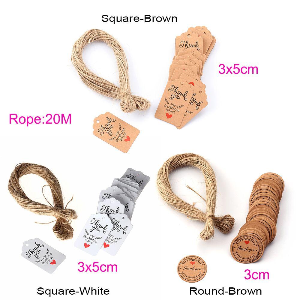 Supplies Handcraft Gardening Labels Merry Christmas Kraft Paper Tags Thank You Labels Hang Tag