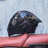 Orz motorcycle helmet peel-off helmet double lens big tail locomotive racing helmet running helmet men and women keep warm in winter