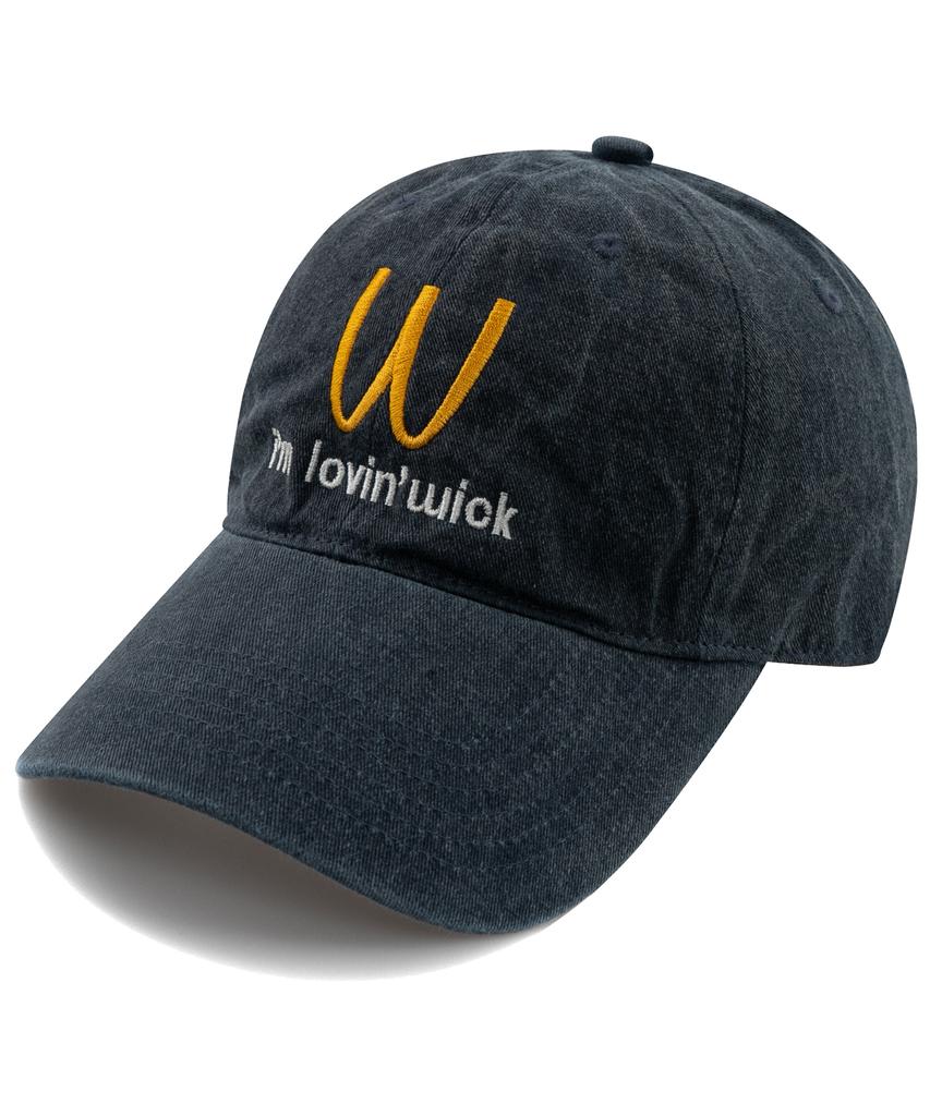 Кепка с пигментным козырьком Wig Im Lovin - Темно-синяя
