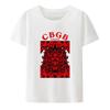 Футболка хипстера Underground Punk Rock Concert, хип-хоп, уличная мода, крутые топы, футболка CBGB OMFUG Liberty Skeleton, черно-белая с принтом