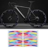 20Pcs Car Wheel Hub Sticker High Reflective Stripe Tape Luminous Warning Sticker