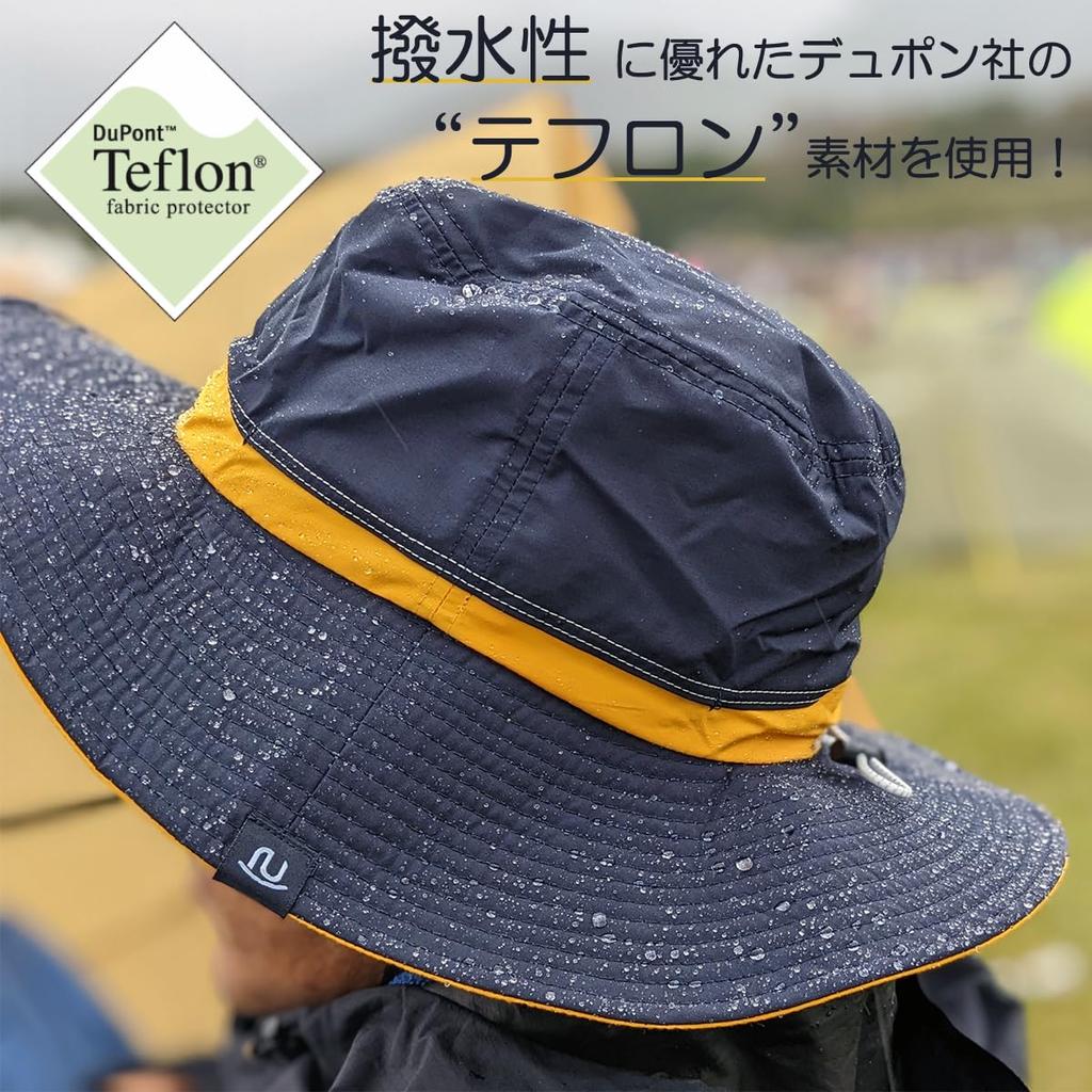 Базовая шляпа сафари Энчи из тефлона, ручная работа, защита от солнца и УФ-лучей, подбородочный шнурок, бежевая 2, водоотталкивающая, моющаяся, защита 99,9%, UPF50+, вентиляция, дышащая,