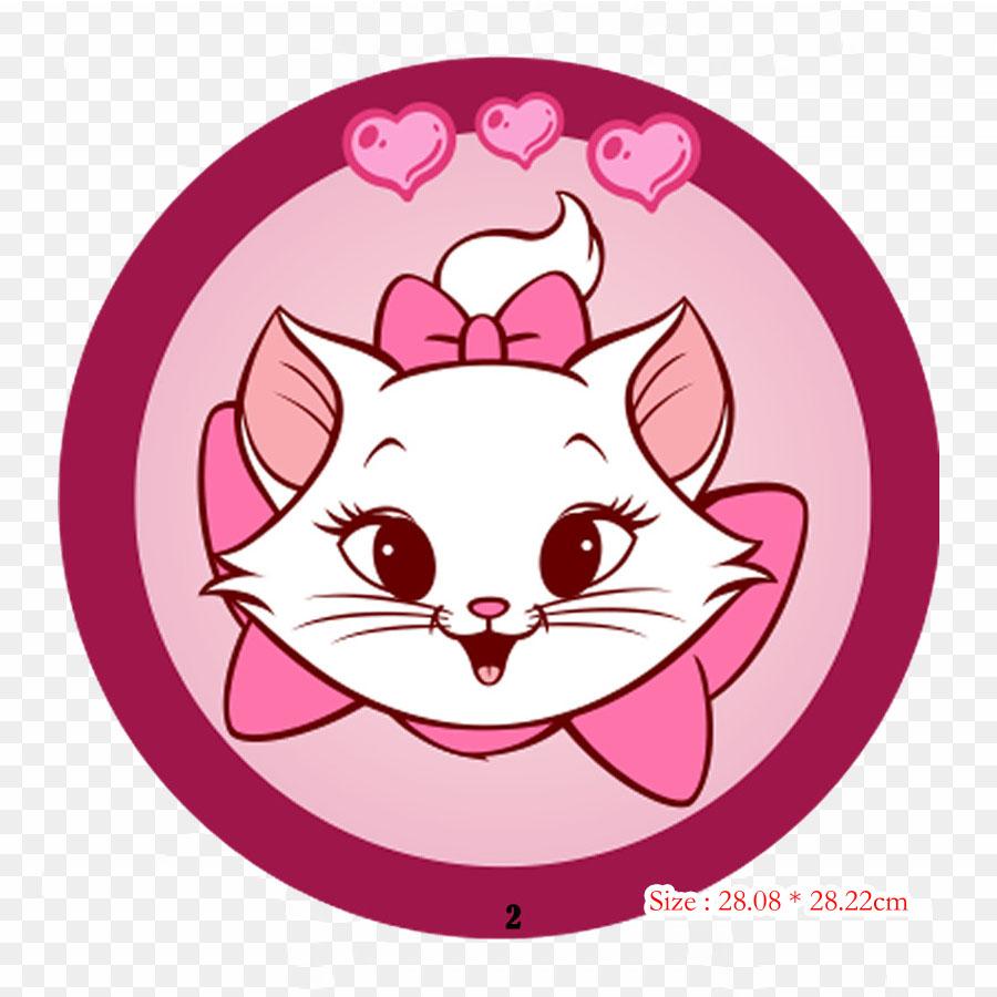 Cartoon Cute Cat Cat Cartoon Iron On Heat Transfer Printing Vinyl Patches Sticker for Clothes DIY Appliques Washable Patches