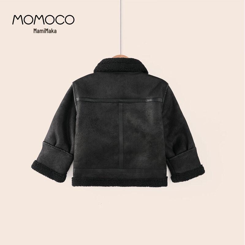Зимняя мужская куртка из искусственного меха и кожи MOMOCO