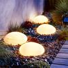 Solar Decorative Lamp Frosted Ground Lamp Outdoor Waterproof  Energy Saving  Lantern Pebble Lawn Light Home Garden Lighting Lamp