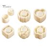 Baking Tools for Pastries Double-Headed Mooncake Mold, Sunflower Pattern Reusable ABS Hand-Press Detachable Easy Plastic Dessert Decorating