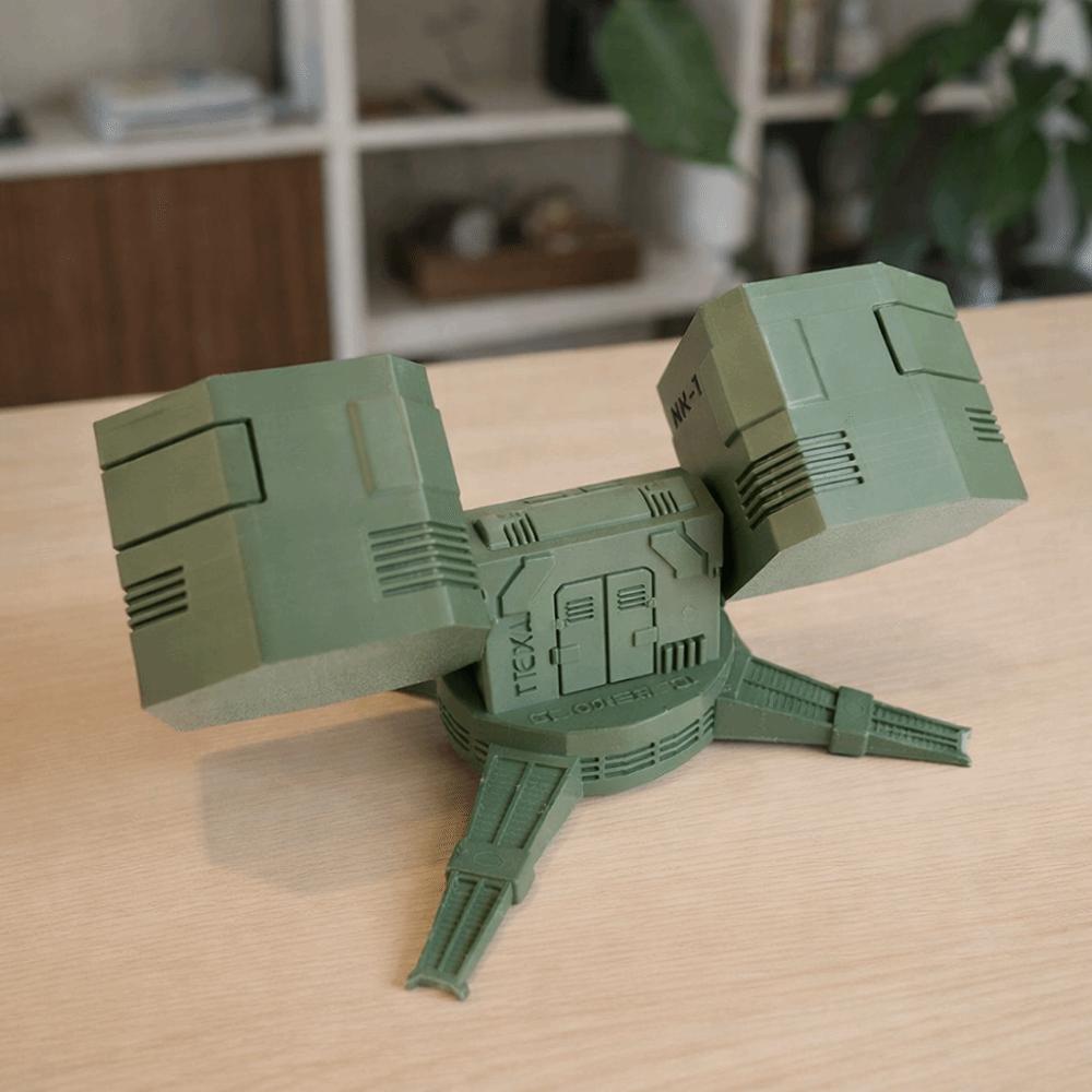 AA Type Battery Storage Box 360 Rotation AAA Type Desktop Ornament Mecha Style Creative Design Battery Case Office Decoration
