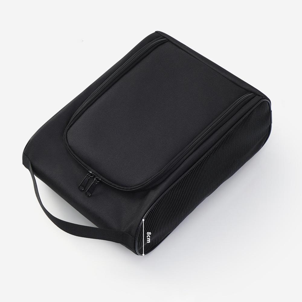 1 шт. черная сумка для хранения обуви из ткани Оксфорд для путешествий, сумка для баскетбольной и футбольной обуви, портативная сумка для тапочек для деловых поездок