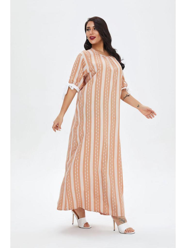 Women's Casual Summer Dress Pajamas - Ethnic Arabic Robe