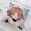 Аниме C-Cardcaptor S-Sakura Наволочка Декоративная для дивана Домашняя Двусторонняя печать Короткий плюш Наволочка Чехол для подушки