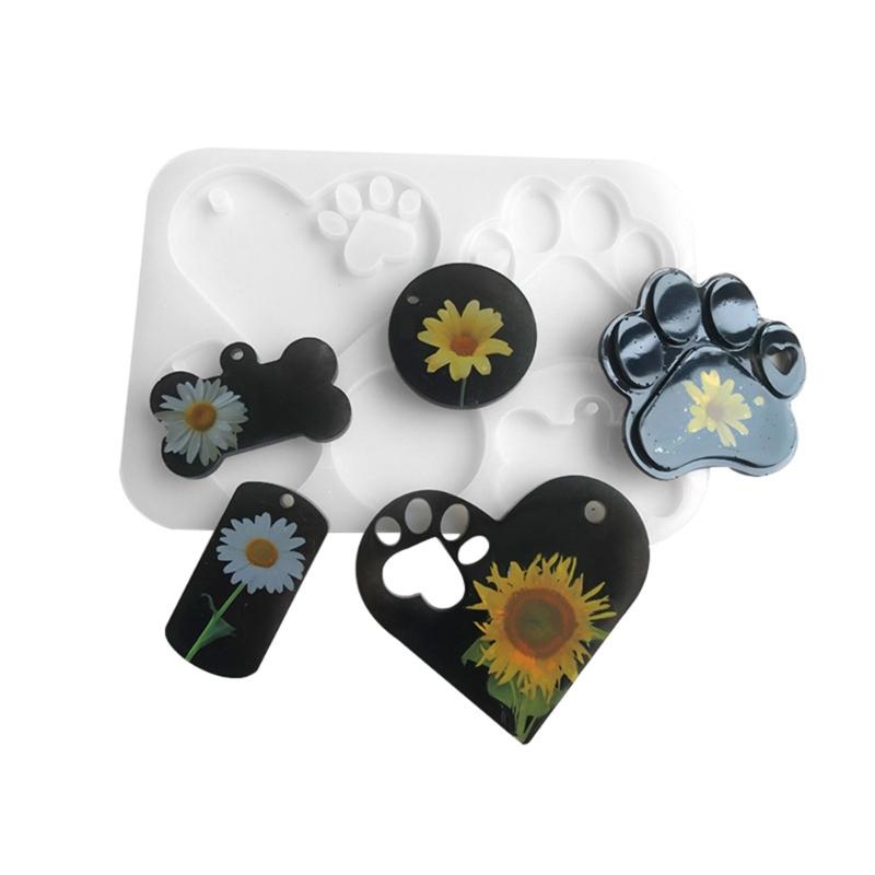 Claw Heart Bone Silicone Mold Epoxy Resin Mold Jewelry Pendant Tools Plaster Crafts Making Supplies -stick