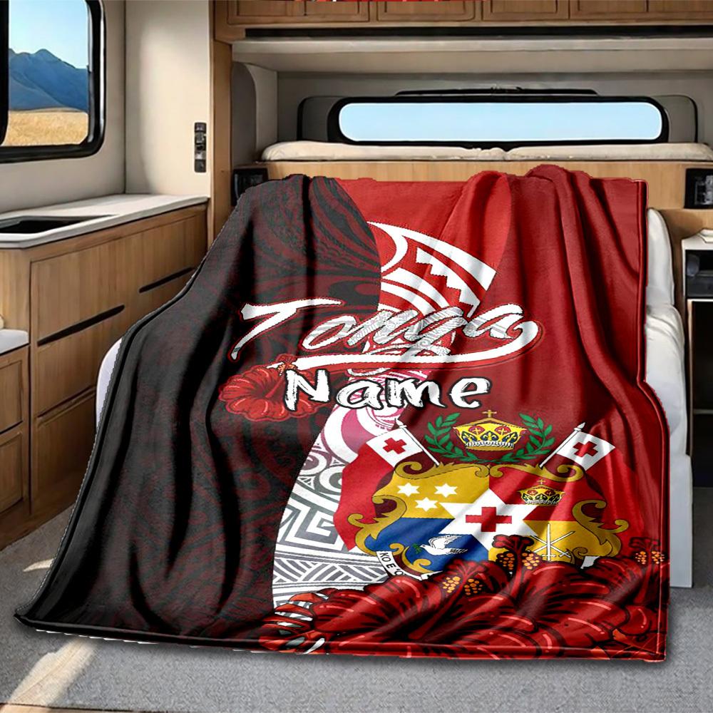 Tonga Flag Rv Blanket Comfortable Soft Lightweight All Season Multi Purpose Blanket For Travel Camping Picnics Sofas Rvs Beds Living Rooms Giftst19