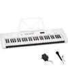 TORTE Optical Keyboard 61 Keys Japanese Notation 300 Voices Lightweight Slim Design For Beginners White TLDK-61/WH (music Stand/power