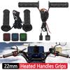 22mm Motorcycle Hand Heated Grips ATV Warmers Molded Grips Adjustable Temperature Hot Hand Heated Grips Handle Cuffs Warmer