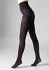 Rajstopy z wełny merino brązowe naturalny prążek L2010 Wool Merino Legs