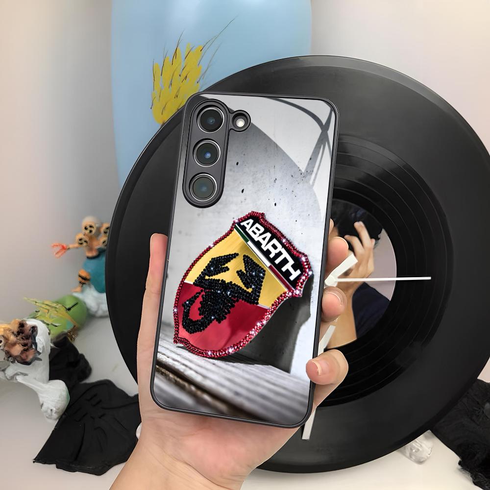 A-ABARTHs Italy Car Phone Case For Samsung Galaxy S25 S24 S23 S22 S20 S21 Note20 Ultra Plus Fe Colored Silver Cover