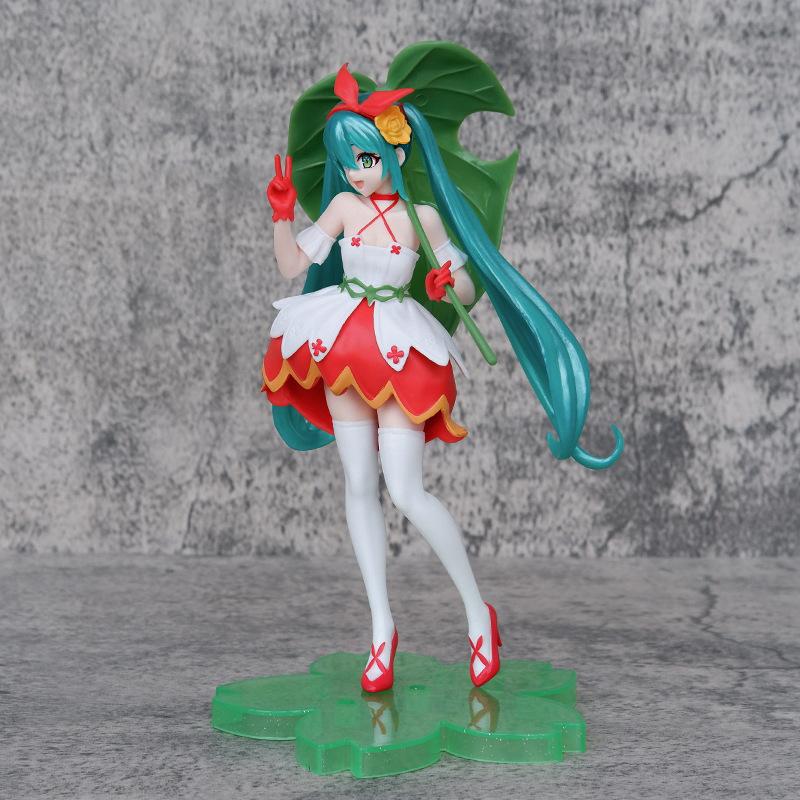 Хацунэ Мику Аниме Фигурка Kawaii Дюймовочка Vocaloid Страна Чудес ПВХ Фигурка Коллекция Модель Кукла Украшения Игрушки Подарок