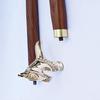 Unique Horse Head Design Victorian Handle Cane Mahogany Walking Stick Two