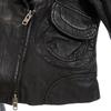 Loaf Куртка кожаная короткой длины Pigskin 1 черная Женская Б/У