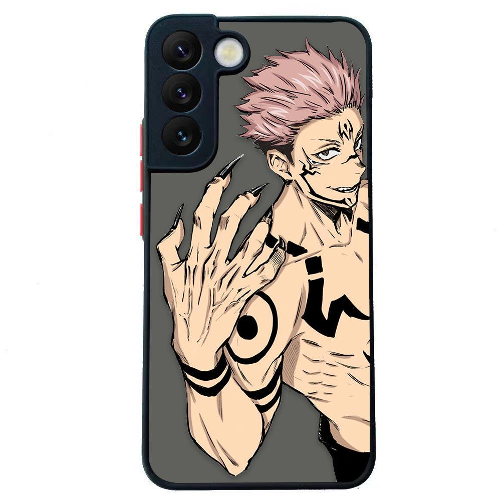Jujutsu Kaisen Anime Shockproof Matte Case For Samsung Galaxy S22 Ultra S21 S20 FE S10 S9 S8 S10E Lite Plus 5G Shell Funda Cover