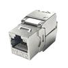STP Защищенный Соединитель Keystone RJ45 Cat6A Металлический Цинк Высокоскоростной Модуль Данных