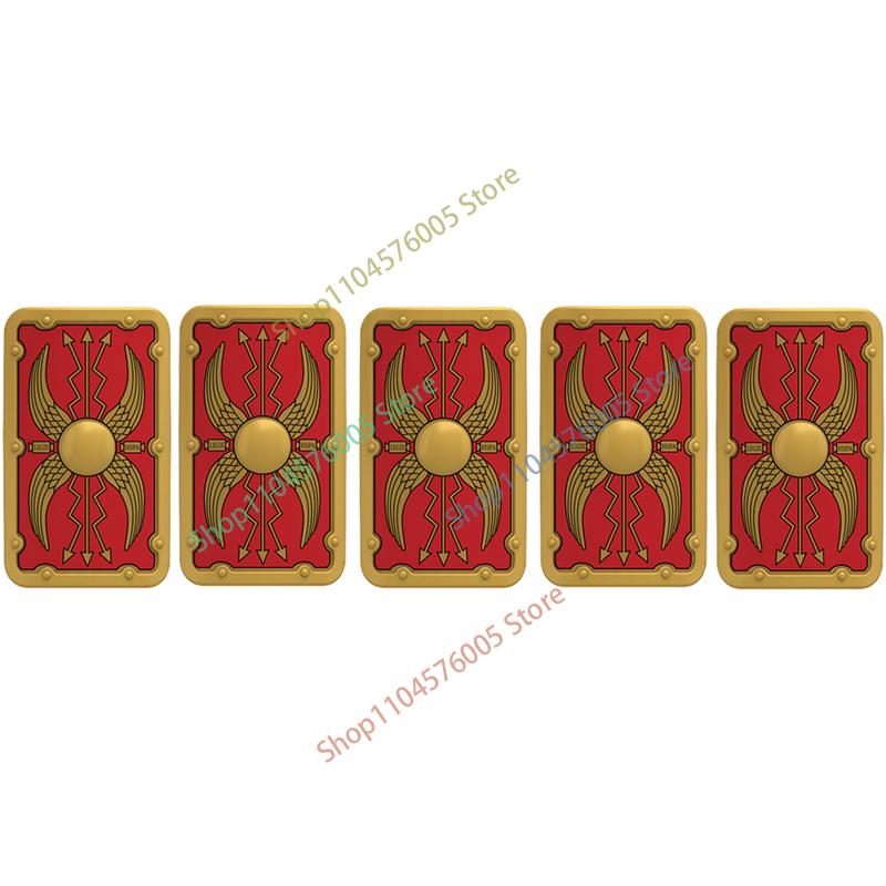 Средневековый Рим Щит Военные Строительные Блоки Фигурка Римского Солдата Воина Рыцаря Лучник Фартук Плащ Аксессуары Кирпичная Игрушка Подарок