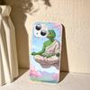 P-Пепес Лягушонок Лицо Мультяшный Закаленное Стекло Для Iphone 14 13 12 11 Pro Mini XS MAX 14Plus X XS XR Чехлы