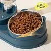 Кормушка для домашних животных Миски для еды и воды Двойные миски для кошек Защита шеи от опрокидывания Автоматическая миска для еды для собак Диспенсер для воды