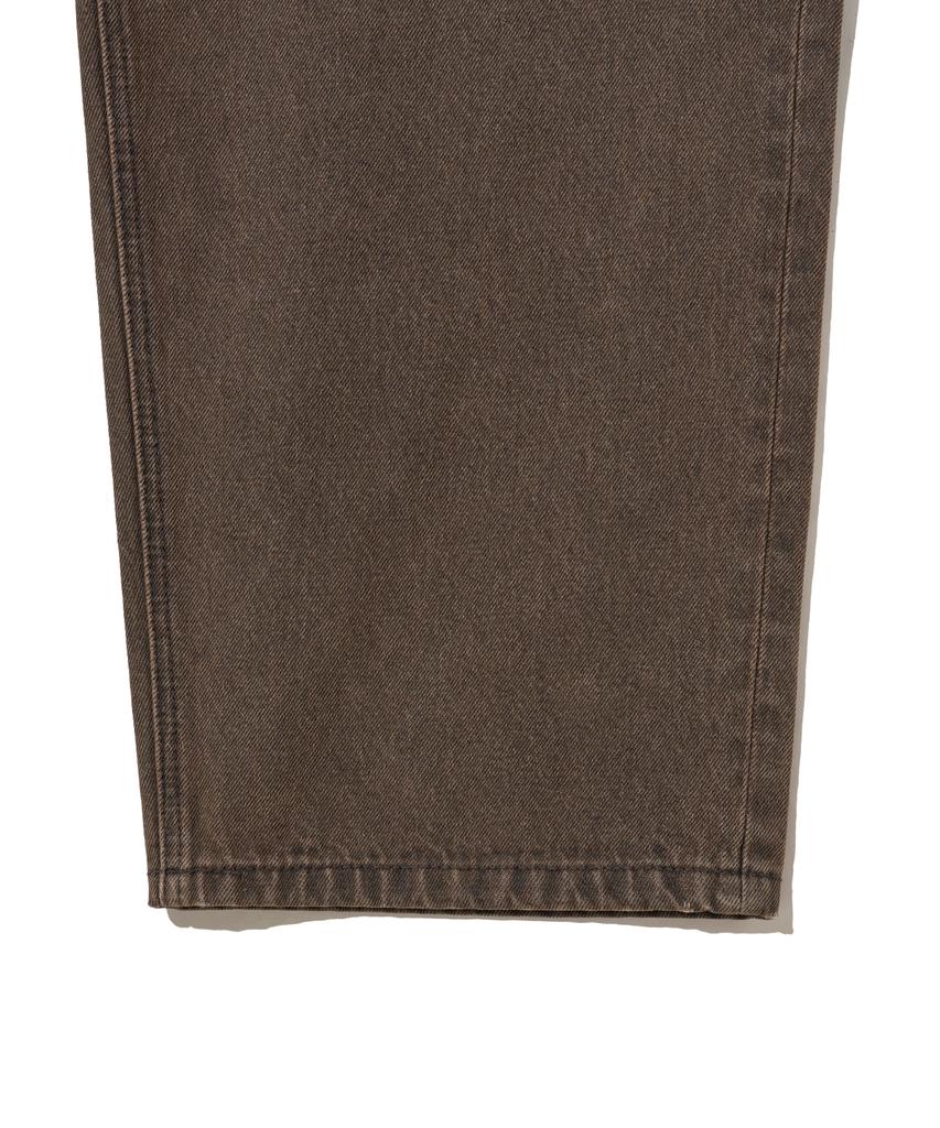 PHYPS MOTORCYCLE Wing Logo Denim Pants Brown