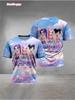 Kpop T-Shirt Casual Anime Character Print Short Sleeve Anime Clothes Soft Comfortable Kids Tee