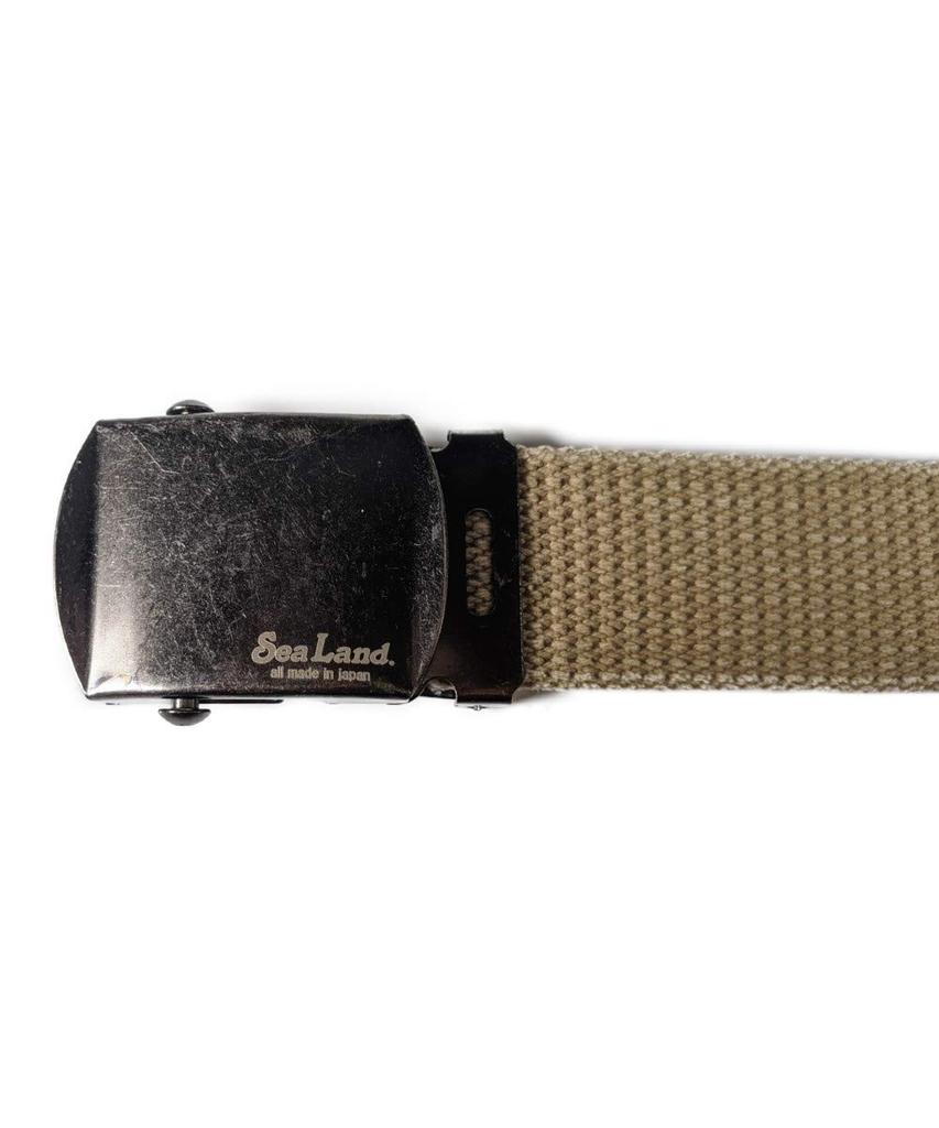 GI Пояс Stonewashed Изготовлен из хлопкового оби, сплетенного в Размер до Ширины Сделано в Японии [SeaLand] (Гача Ремень) Курасики. 130см 32мм. (бежевый)