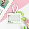Dialog Box Transparent Card Cover Student Cartoon Slider Card Pack Game Card ID Campus Access Card Card Set Pendant Anti-lost Card Holder