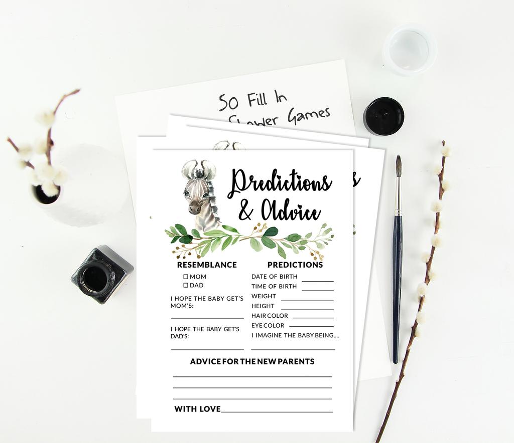 Inkdotpot Игровой набор для детского душа из 50 игр BabyA AlphabetA ABCA для вечеринки Baby Cheetah Jungle Animals