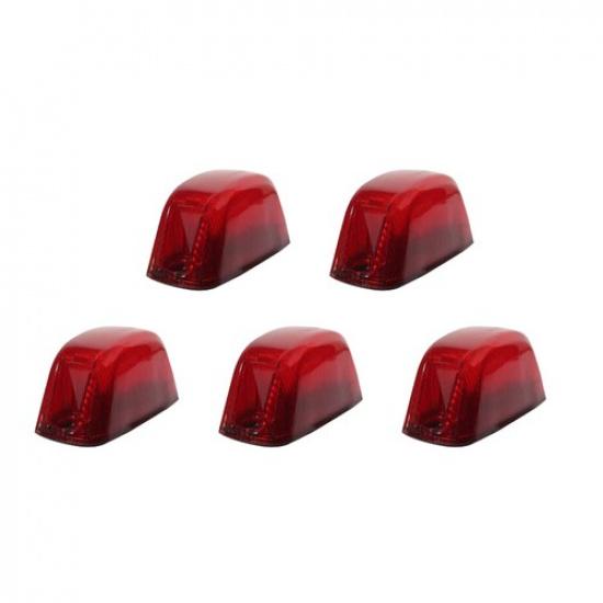 For 14-23 Ram ProMaster 1500 2500 3500 Red Rear Cab Roof Marker Running Light 5X