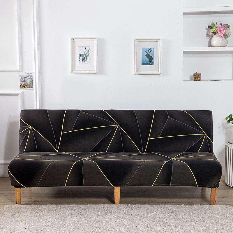New Style Folding Sofa Bed Cover Sofa Covers Spandex Stretchdouble Seat Cover Slipcovers for Living Room Geometric Print