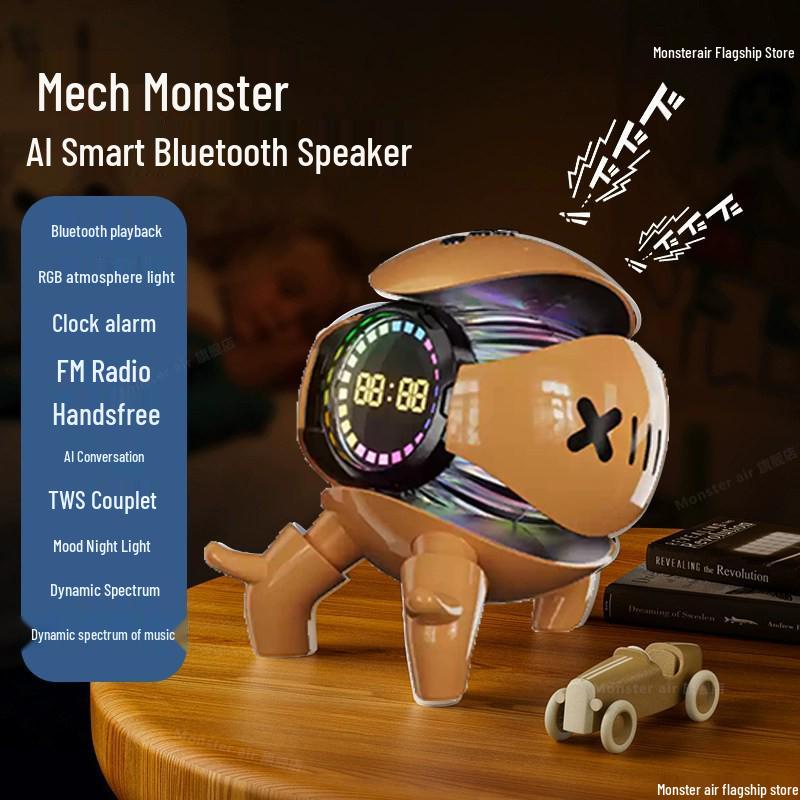 Астронавт AI Bluetooth Будильник Динамик с поддержкой Радио и TF-карты