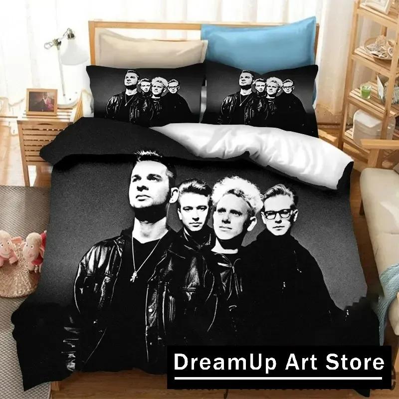 Модный 3D-печатный комплект постельного белья Depeche Mode для мальчиков и девочек, размер Twin, Queen, King, пододеяльник, наволочка, кровать для мальчиков, спальня для взрослых