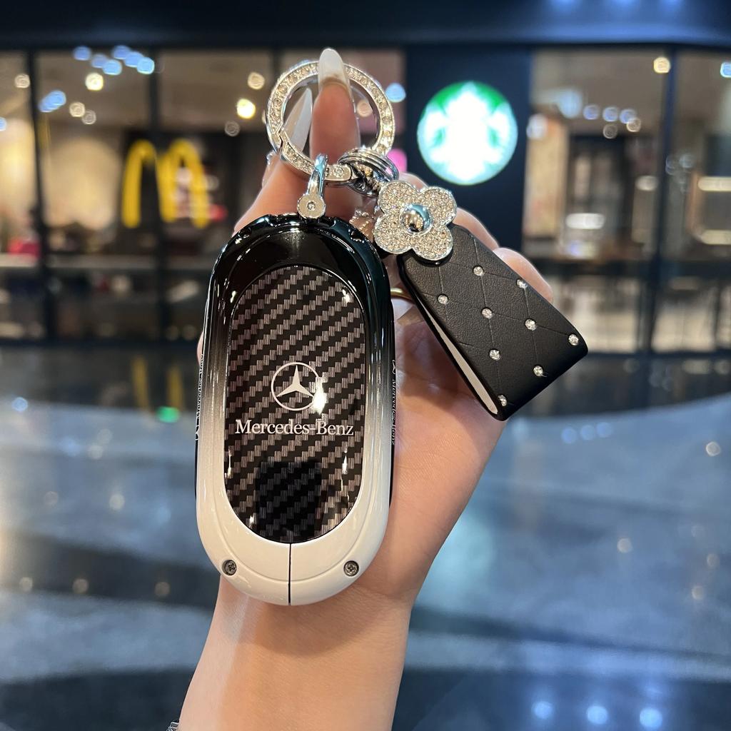 RPO5 Car Key Case Fob Cover Holder Protect For Mercedes Benz 2022 C S Class W206 W223 S350 C260 C300 S400 S450 S500