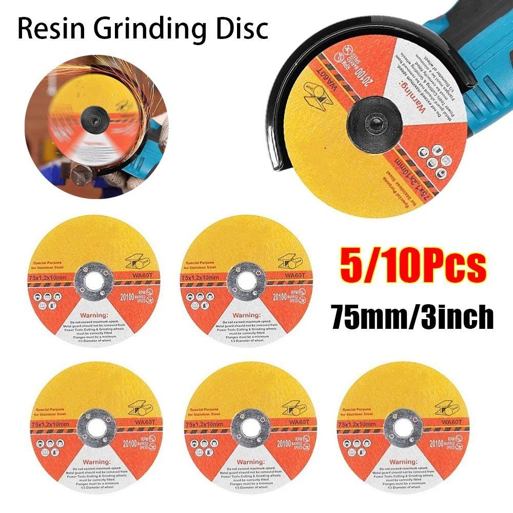 5/10Pcs Hand Tool Accessory Resin Grinding Disc Polishing Sheet For 12V Mini Angle Grinder