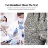 YOUGAIN Model 005 Level 5 Anti-Cutting HPPE Cut Resistant Breathable Tear-Resistant Textured Food Grade Safety Kitchen Gloves