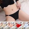 Women Underpants Low Waist Hollow Out Solid Color Elastic Soft Breathable