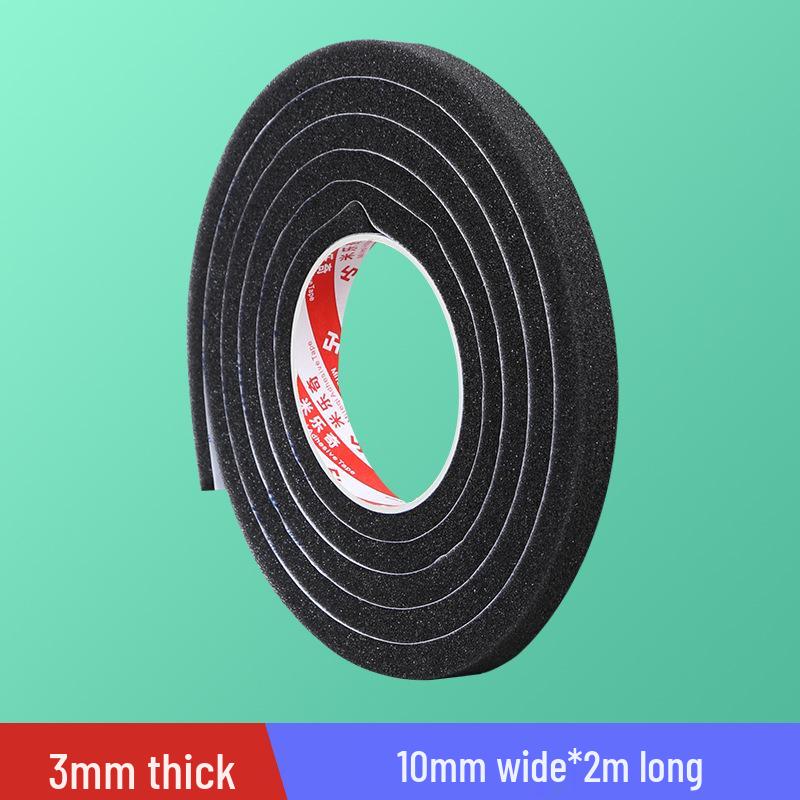 Black Soft Sponge Sealing Strip for Soundproof, Windproof, Shockproof Glass and Sliding Doors or Windows