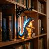 Library Lantern Bookshelf Lamp Lantern, Vintage Hanging LED Lamp, Decorative Book Nook Light Ornament Study Room Table Accessory for Reading