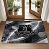 Everton Football Design Crystal Velvet Rug Soft Decorative Mat for Bedroom Entrance