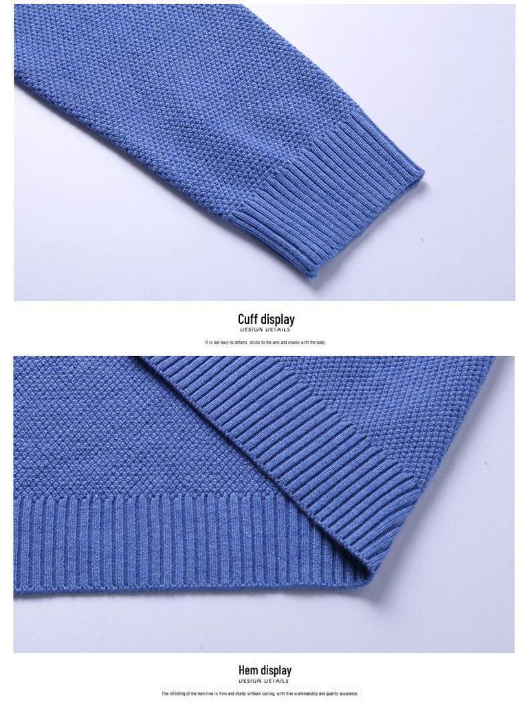 Stylish Men's Korean Knitted Cardigan - Lightweight Spring Sweater