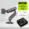 NB F6 RGB Gaming Monitor Arm, 20KG Load, 32-60 inch, Deep Space Black